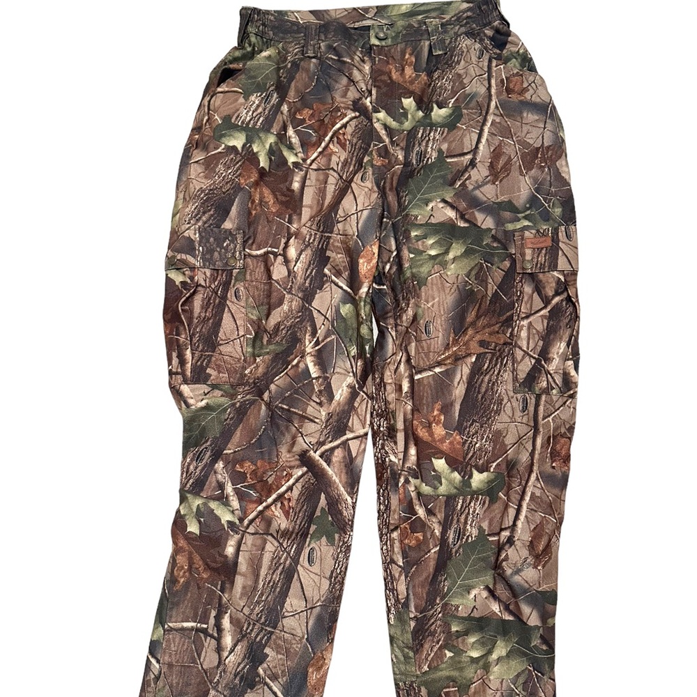 Vintage woolrich Camo Hunting Pants Soft! Real tree hardwood Men's Large 34